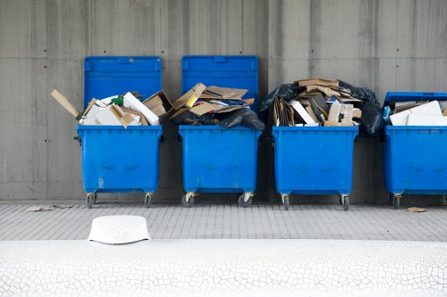 Overview of a construction site in Marlow with waste clearance services