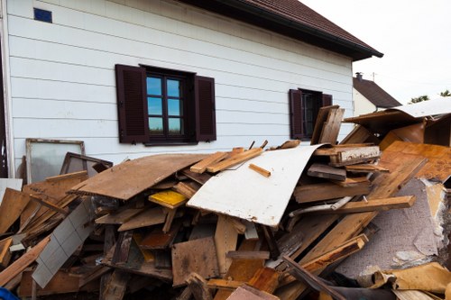 Exterior view of a loft clearance project in Marlow