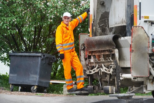 Waste segregation and recycling in a commercial facility